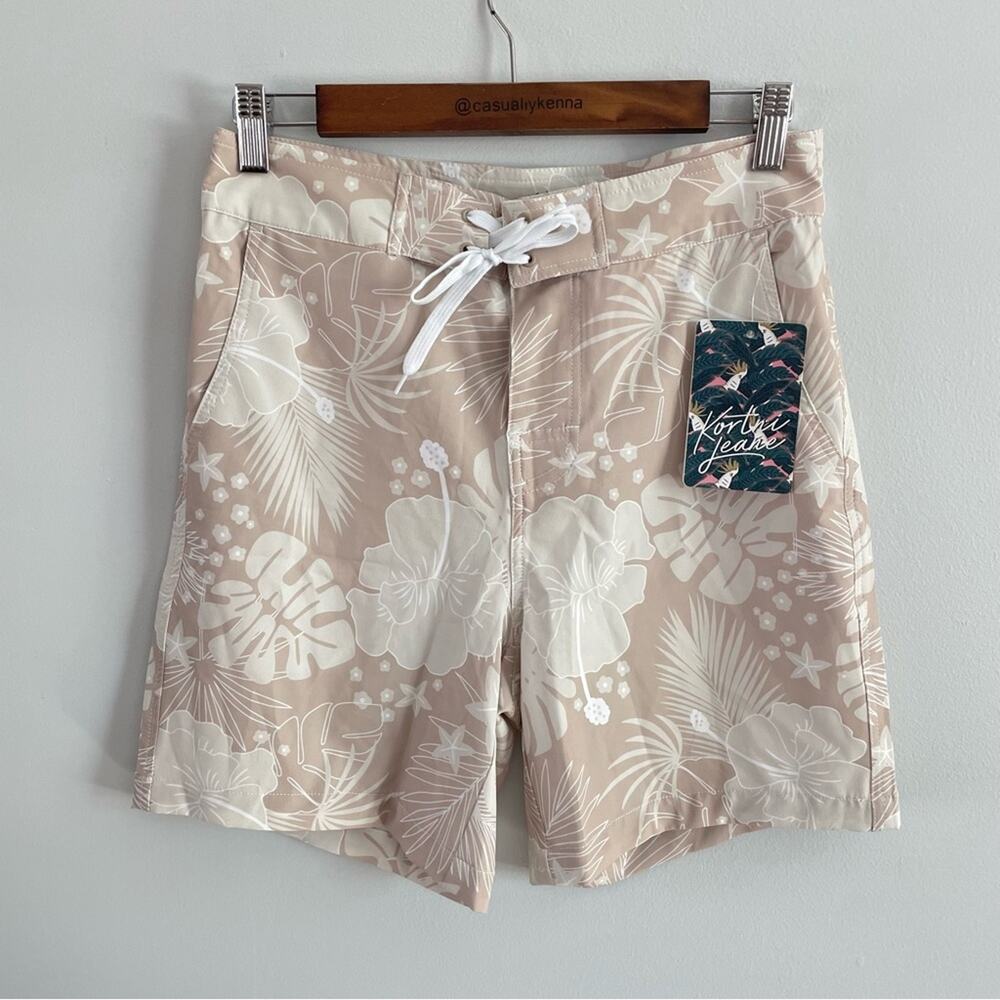 Kortni Jeane | NWT Men’s Hawaiian Floral Hibiscus Board Shorts Swim Trunks Beach